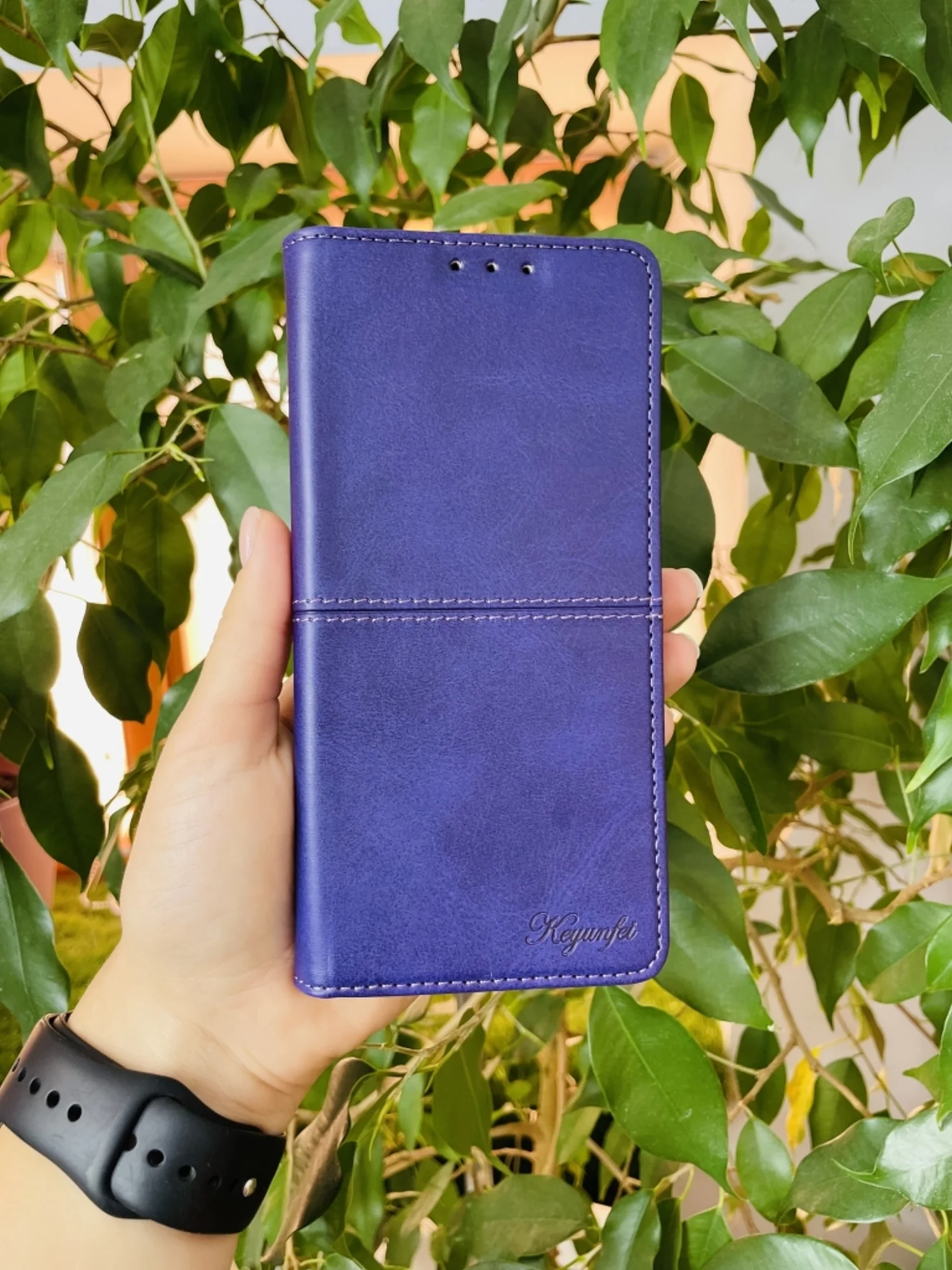 Фиолетовый чехол книжка elitcase для Honor 10X Lite / Хонор 10Х лайт