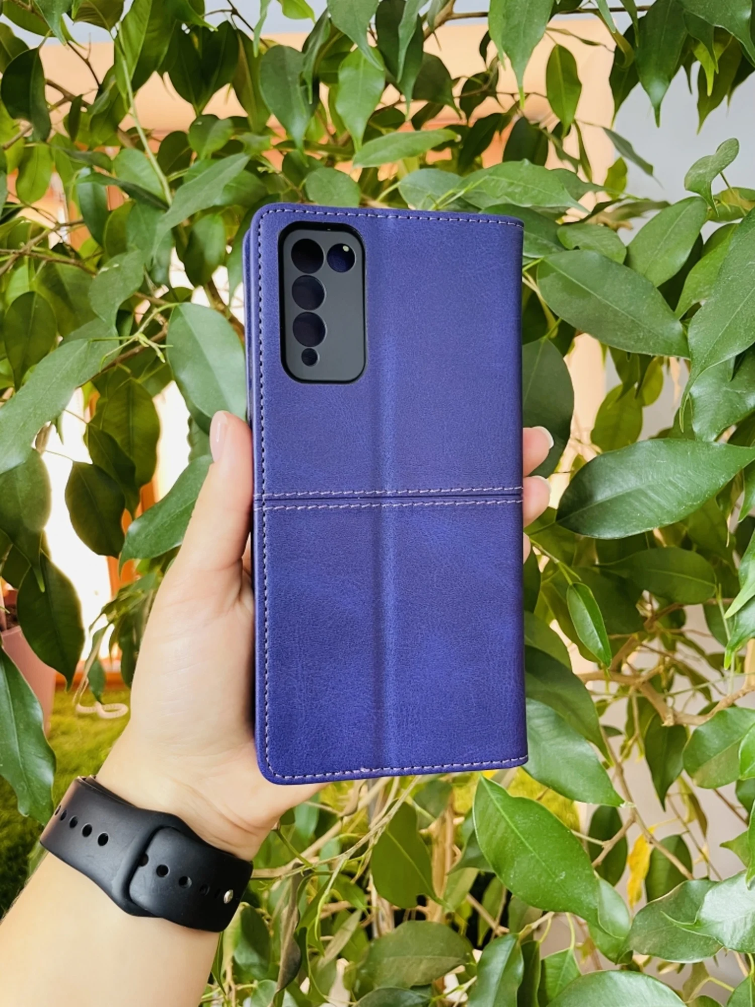 Фиолетовый чехол книжка elitcase для Honor 10X Lite / Хонор 10Х лайт