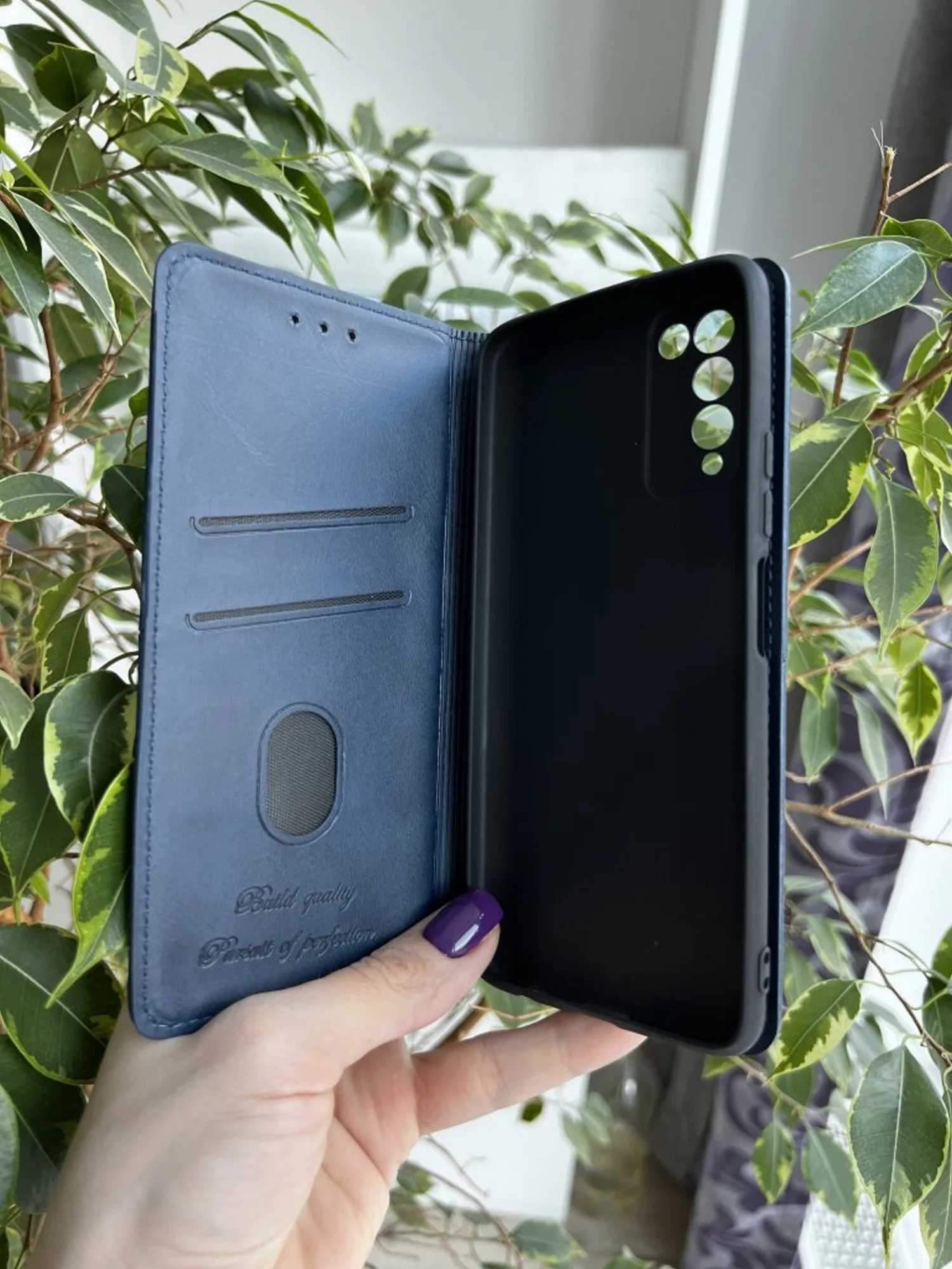 Синий чехол книжка elitcase для Honor 10X Lite / Хонор 10Х лайт