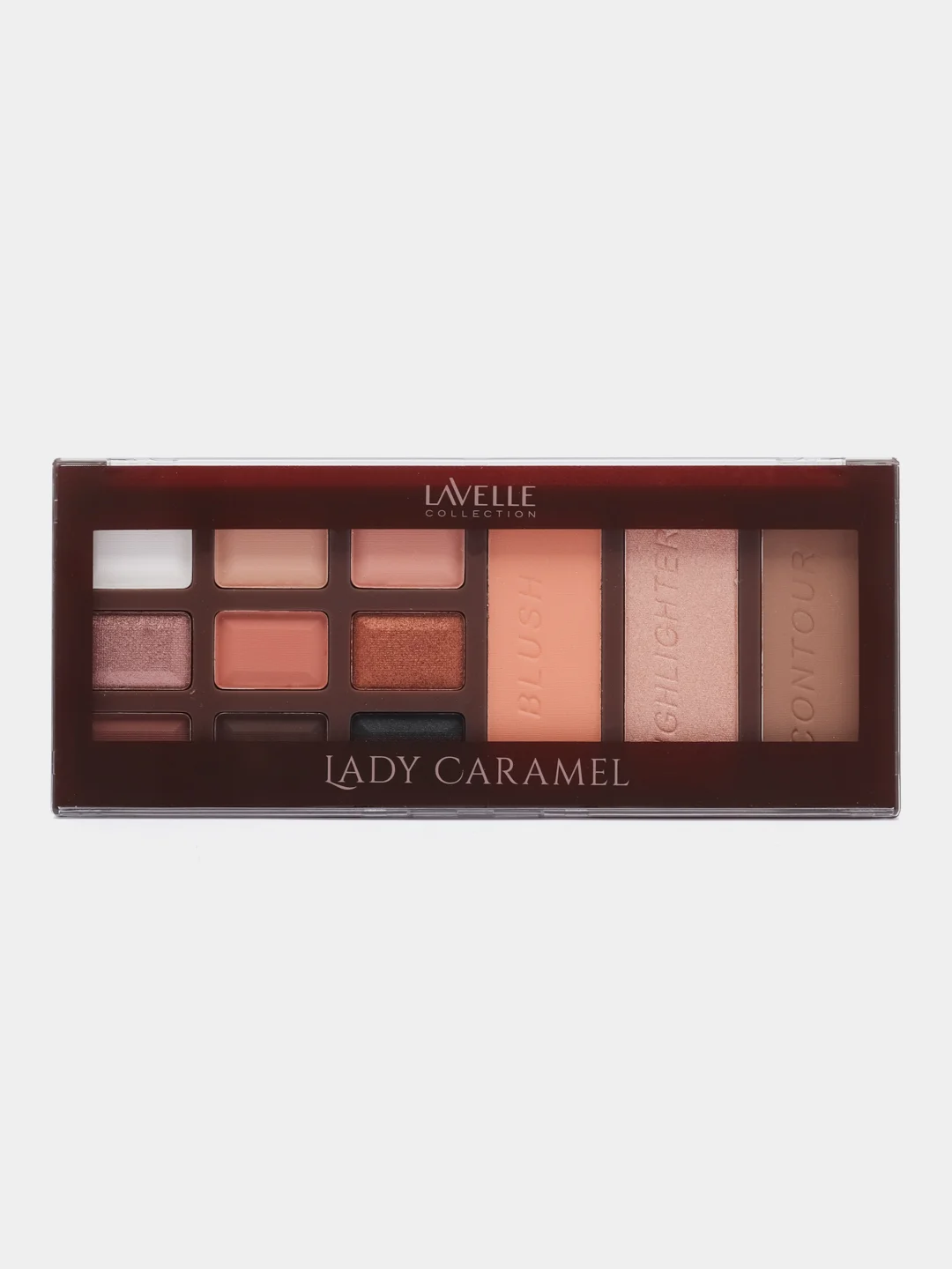 Разноцветный lavellecollection Палетка для макияжа, Lady caramel, тон 01 fudge