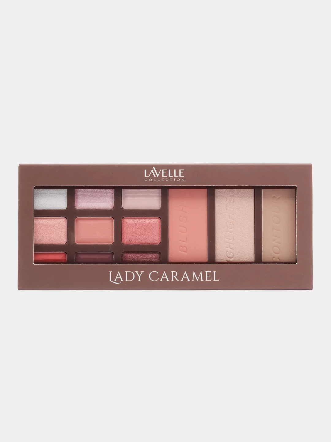 Разноцветный lavellecollection Палетка для макияжа, Lady caramel, тон 02 bonbon