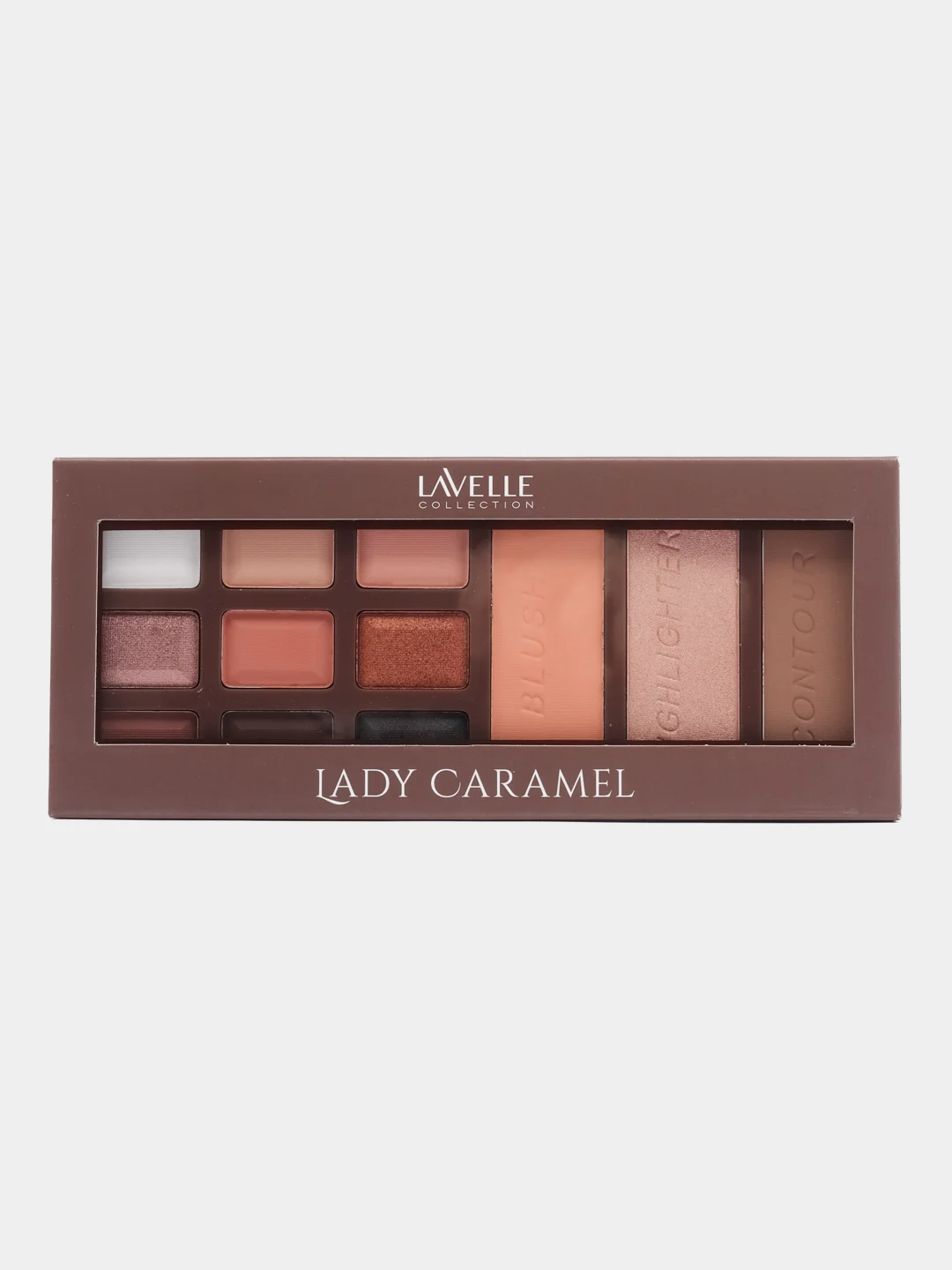 Разноцветный lavellecollection Палетка для макияжа, Lady caramel, тон 01 fudge