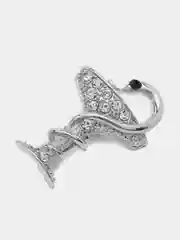 Серебряный брошь "Сосуд Гигеи (сосуд Гигиеи, чаша Гигиеи)