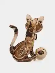 Хром брошь "Кошка, котик"
