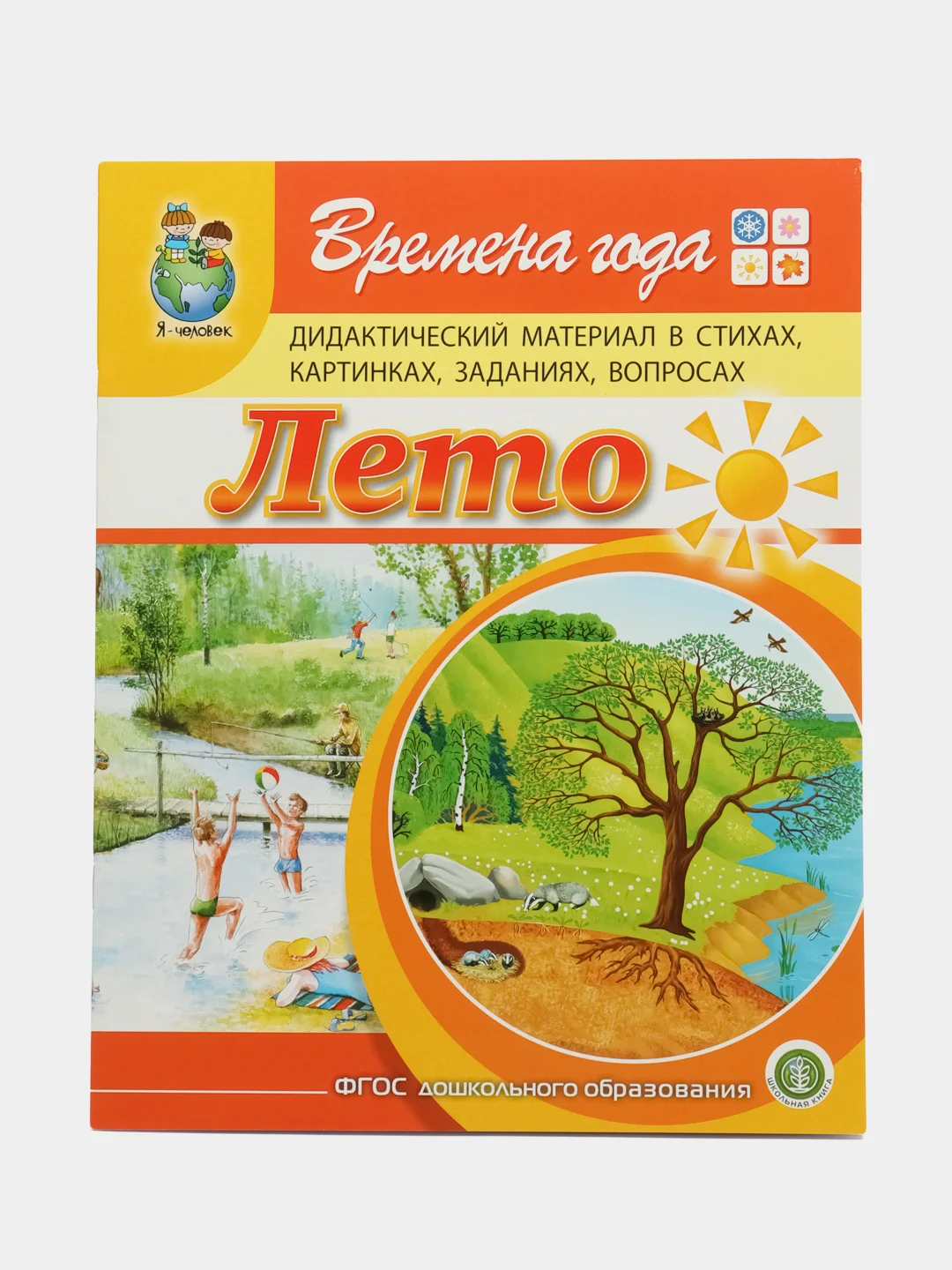 ВРЕМЕНА ГОДА: Зима. Весна. Лето. Осень.  Дидактический материал. В 4 книгах