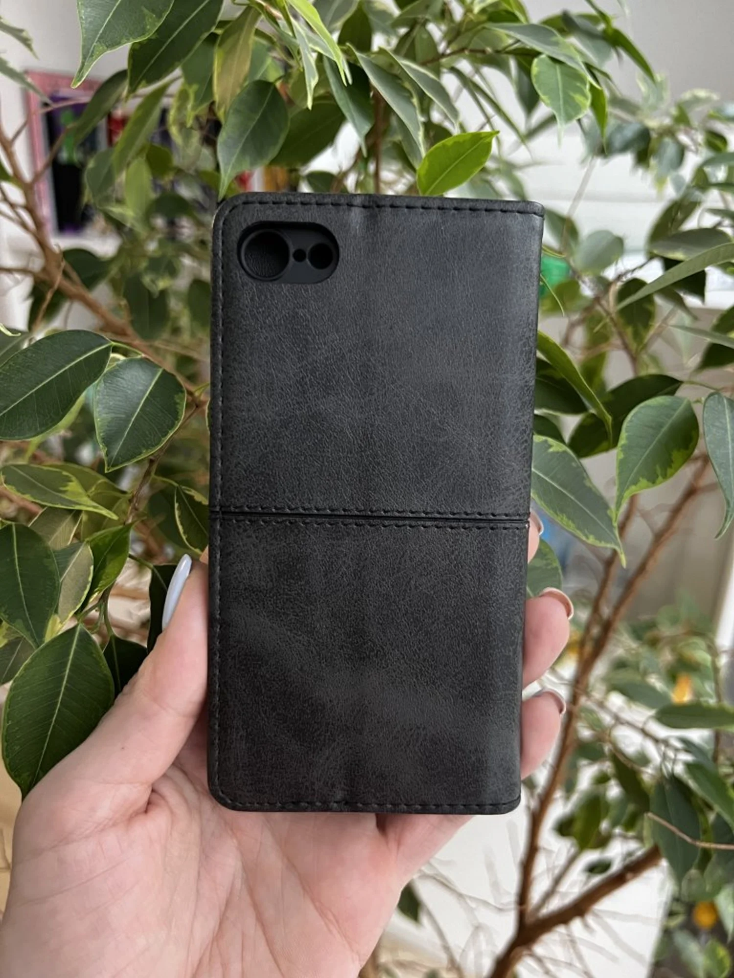 Черный чехол книжка elitcase для Apple iPhone 7 и 8 и SE2 и SE 2022 / Айфон 7 и 8 и SE2 и SE 2022