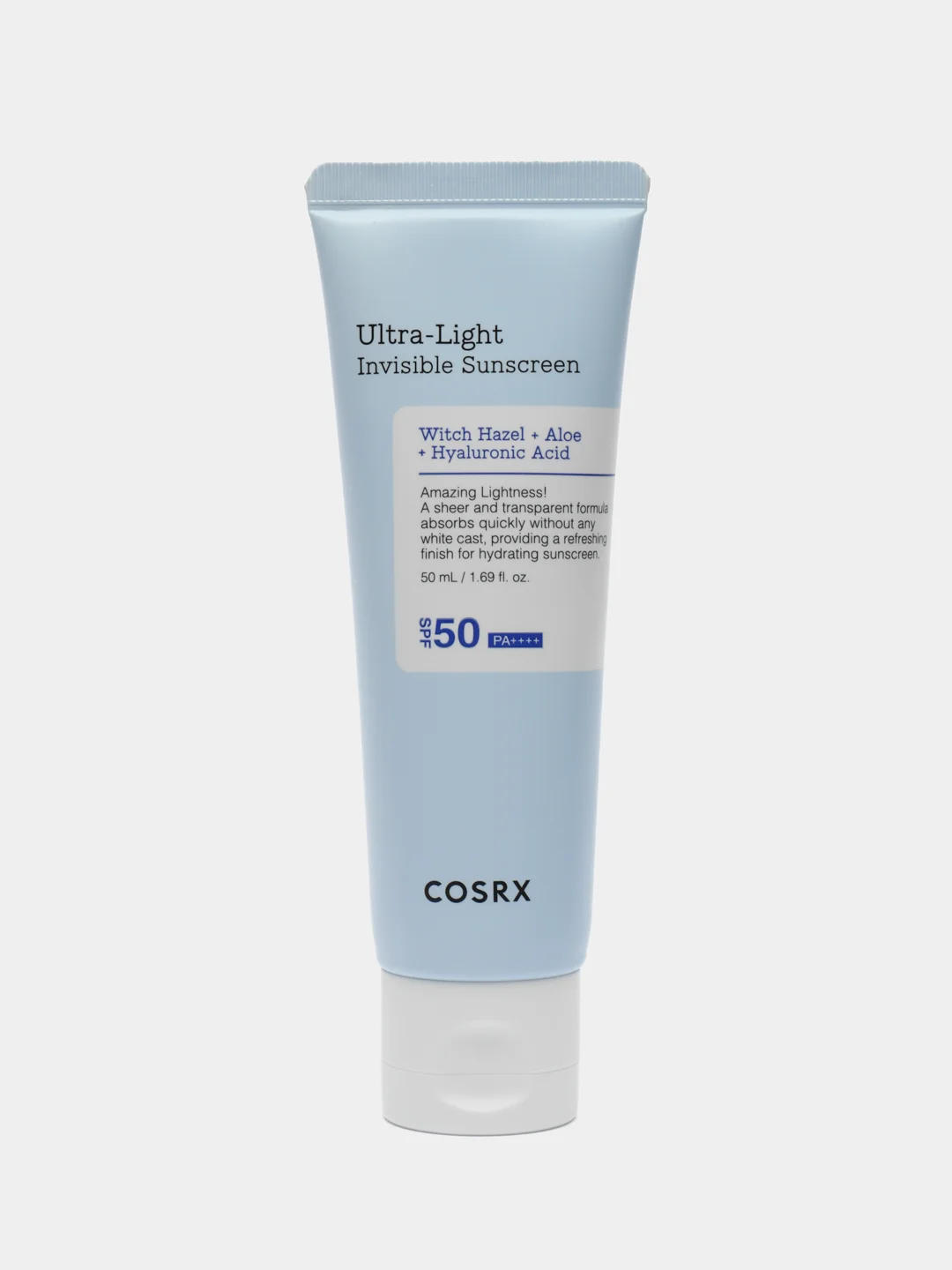 Солнцезащитный крем с гамамелисом COSRX Ultra-Light Invisible Sunscreen SPF50, 50 мл