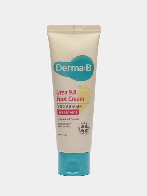 Смягчающий ламеллярный крем для ног с мочевиной Derma:B Urea 9.8 Foot Cream, 80 мл