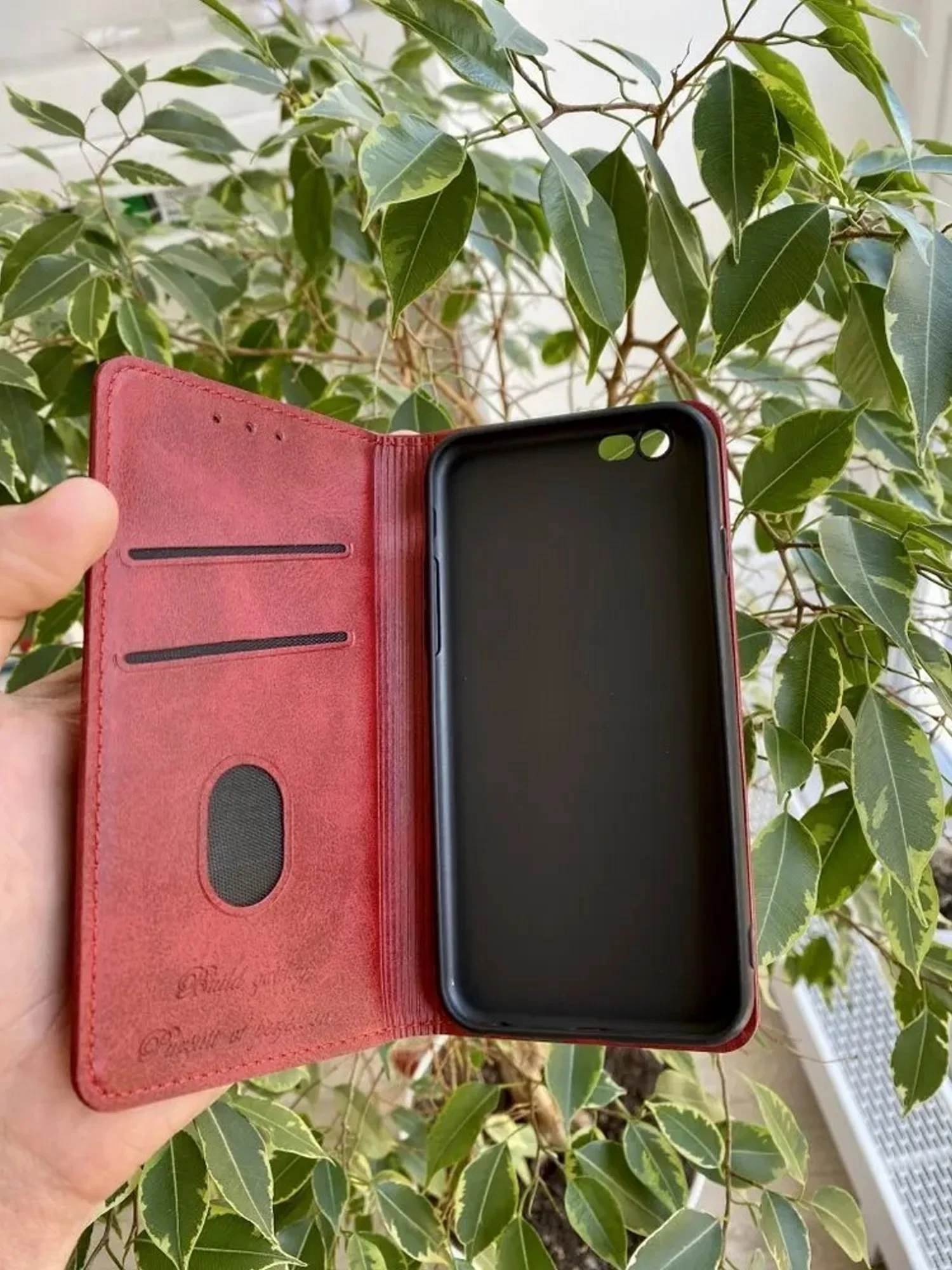 Красный чехол книжка elitcase для Apple iPhone 6 и 6S / Айфон 6 и 6S