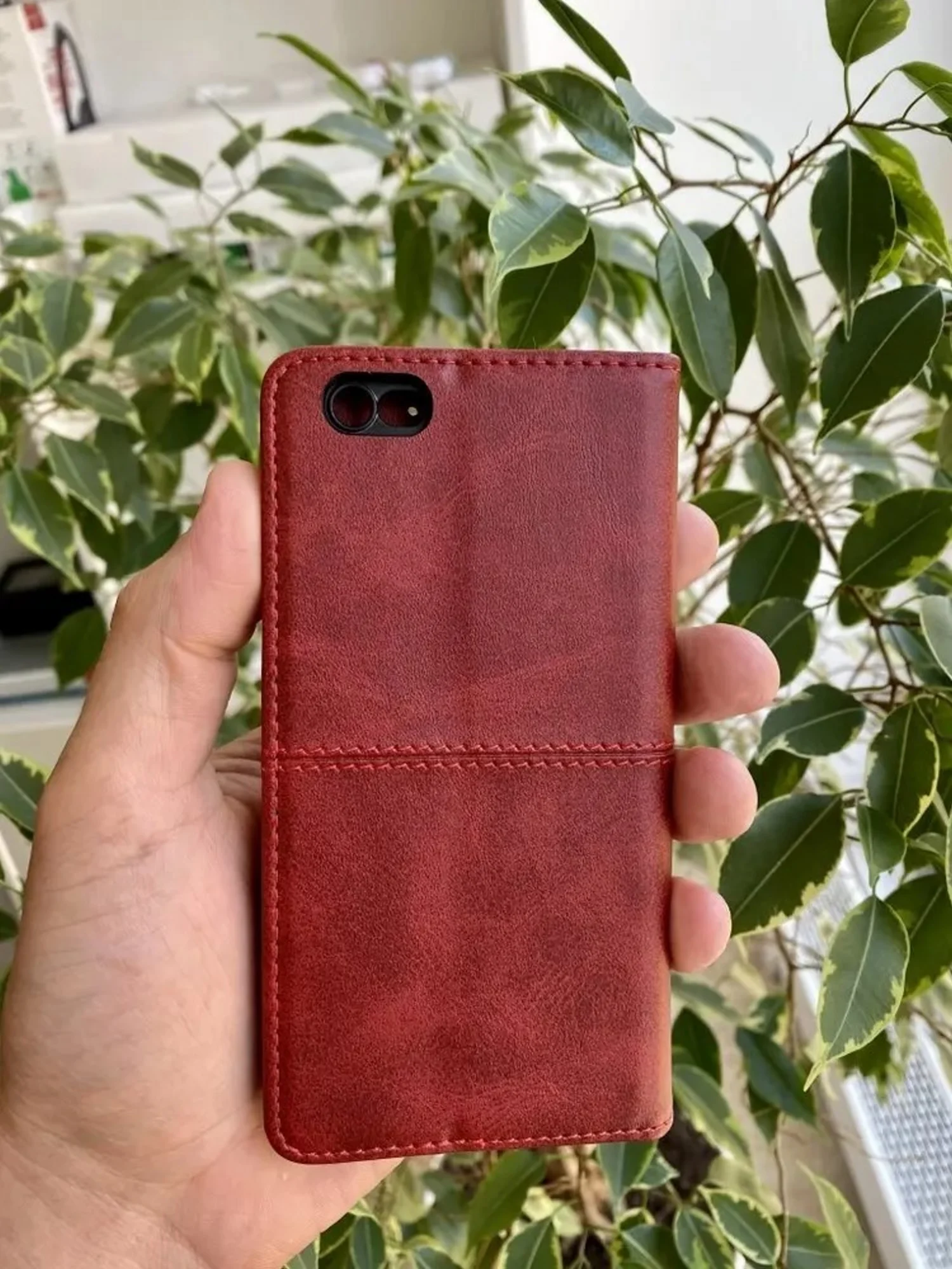 Красный чехол книжка elitcase для Apple iPhone 6 и 6S / Айфон 6 и 6S
