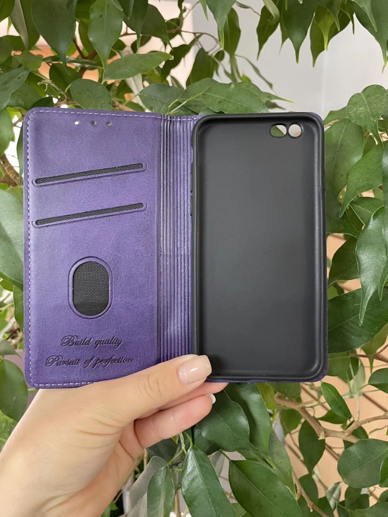 Фиолетовый чехол книжка elitcase для Apple iPhone 6 и 6S / Айфон 6 и 6S