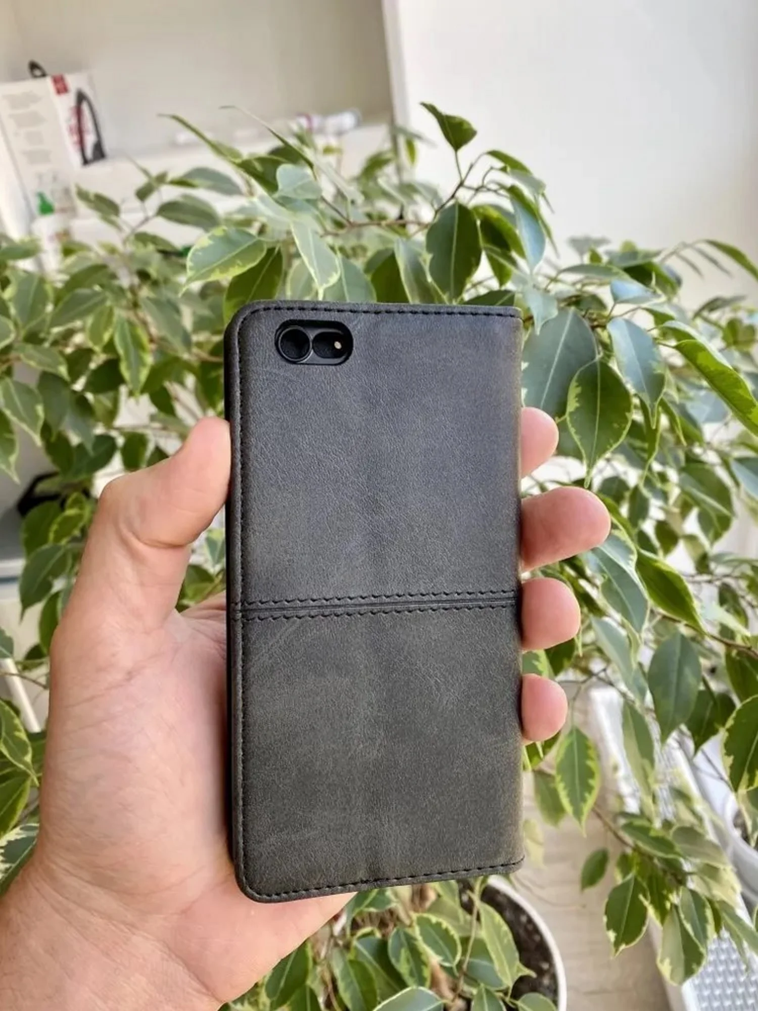 Черный чехол книжка elitcase для Apple iPhone 6 и 6S / Айфон 6 и 6S