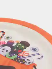Рыжий тарелка бумажная , салфетки на Хэллоуин "Happy Halloween", 18 см, набор из 6 штук