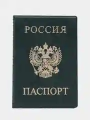 Тёмно-зелёный обложка на паспорт
