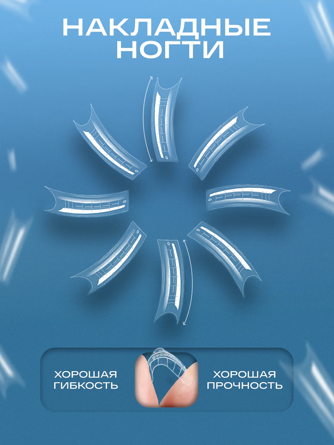 Бирюзовый професиональные накладные формы 17 видов, типсы для наращивания ногтей, 120 шт