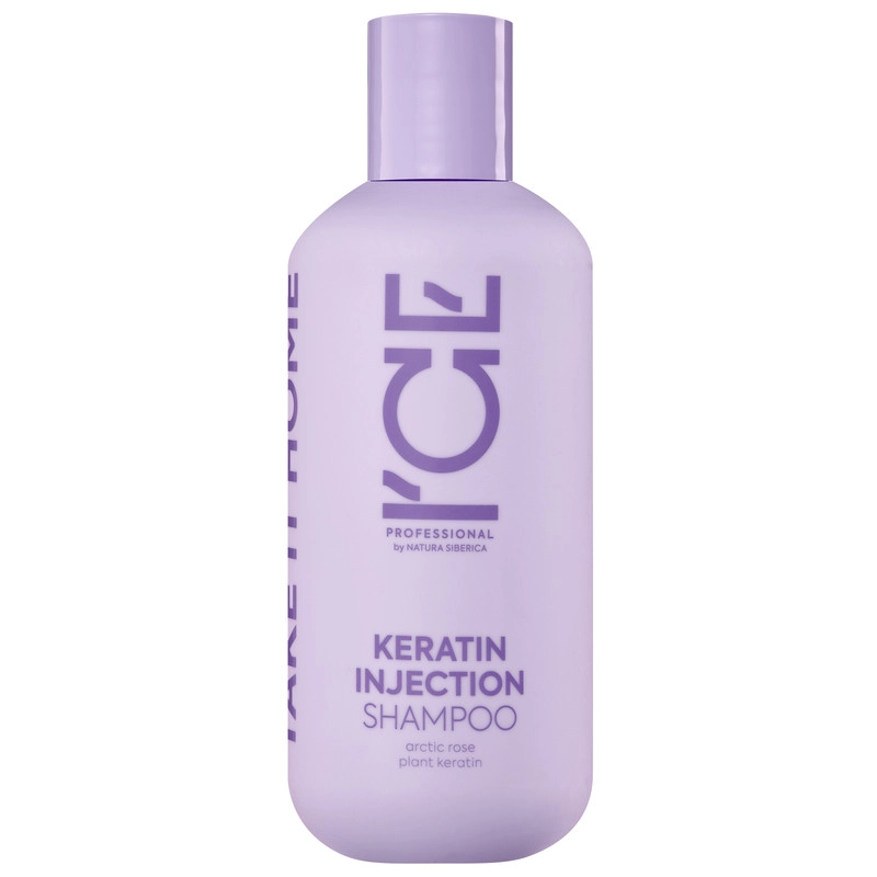 Шампунь для повреждённых волос ICE Professional Take It Home Keratin Injection, 250 мл