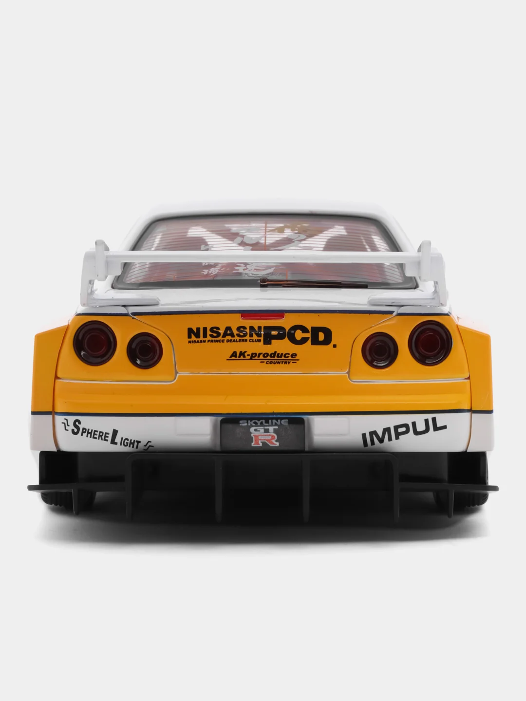 Белый масштабная металлическая модель авто 1:24 NISSAN Skyline GT-R R34 Sport