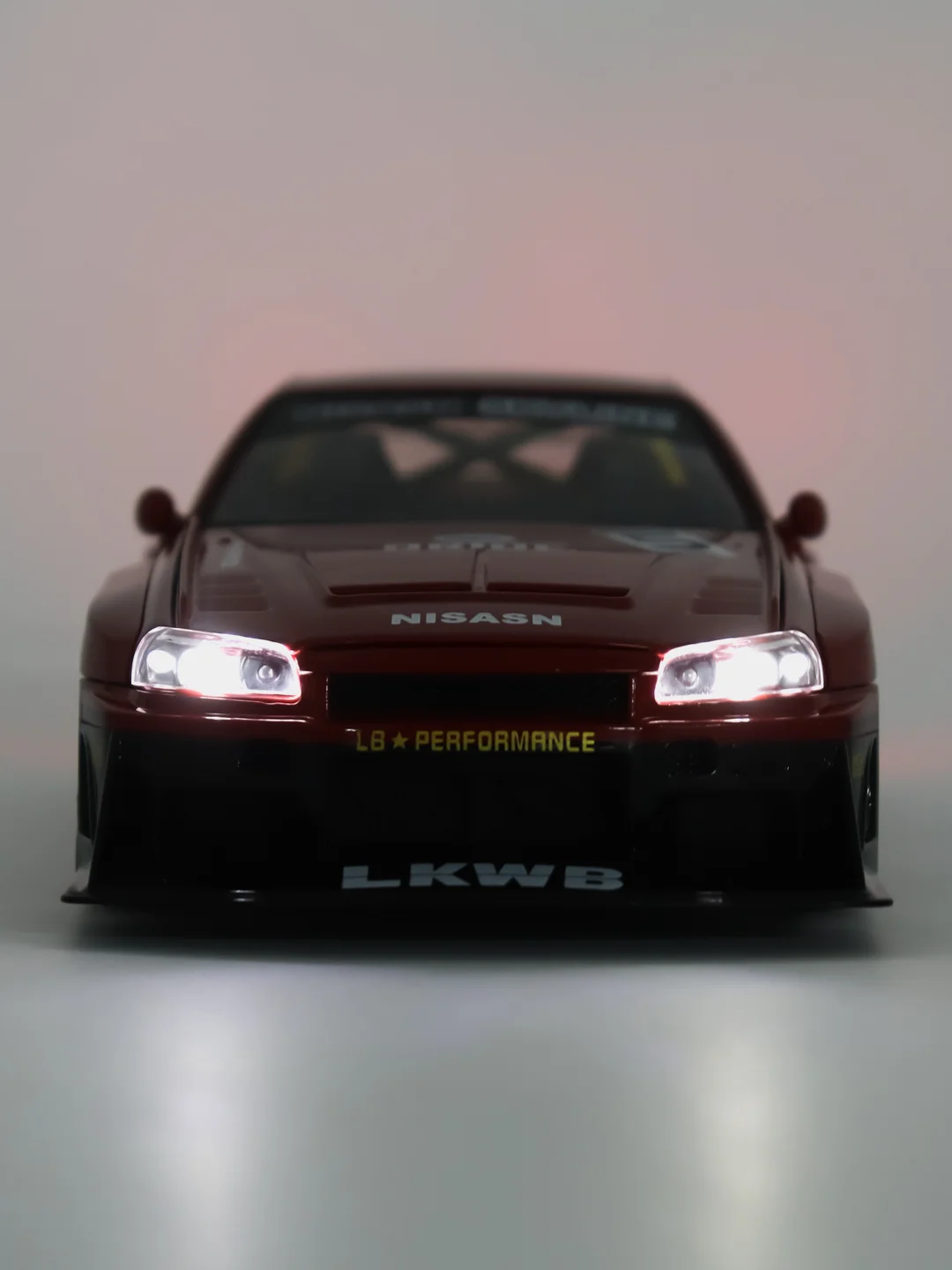 Красный масштабная металлическая модель авто 1:24 NISSAN Skyline GT-R R34 Sport