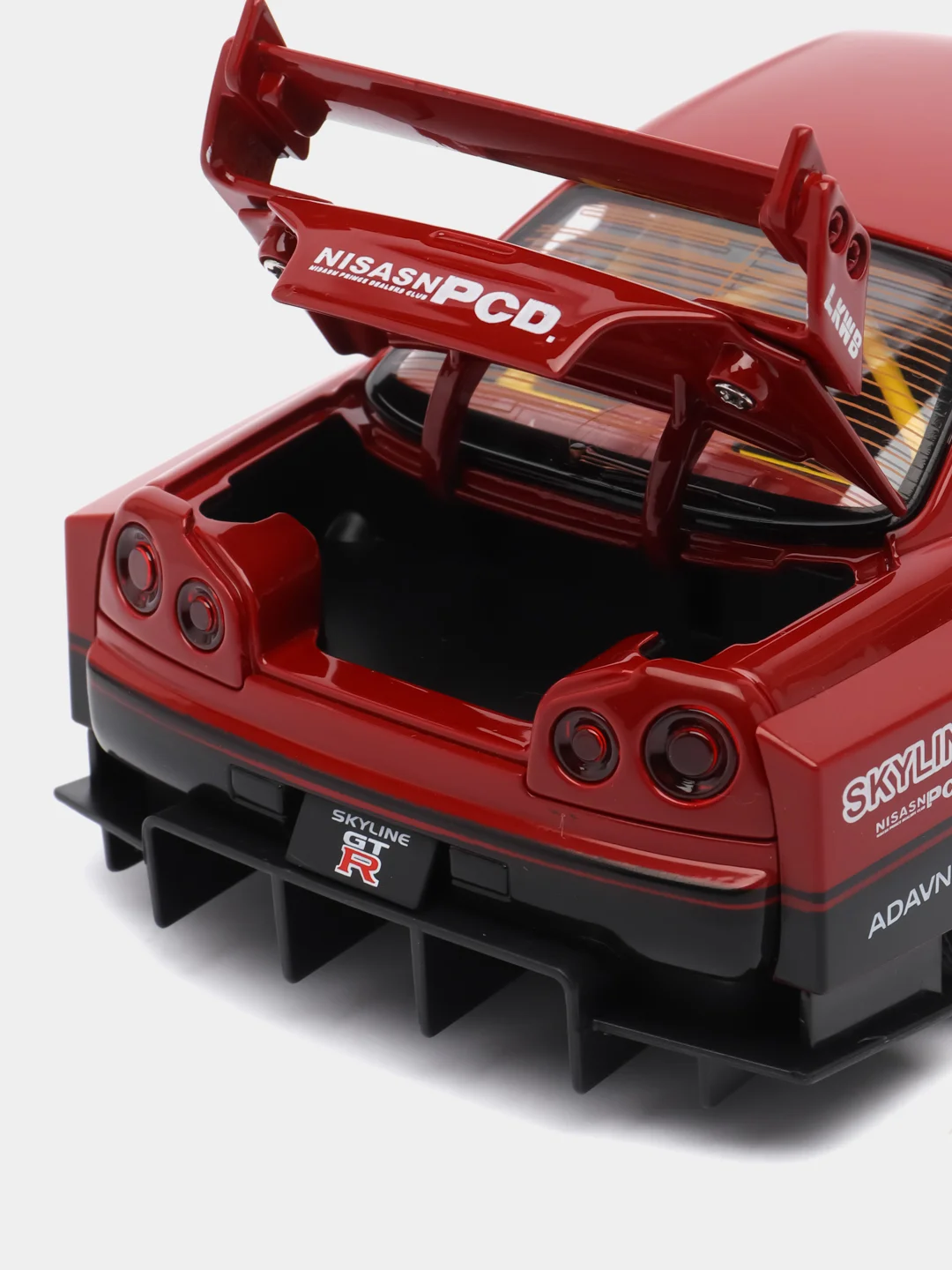 Красный масштабная металлическая модель авто 1:24 NISSAN Skyline GT-R R34 Sport