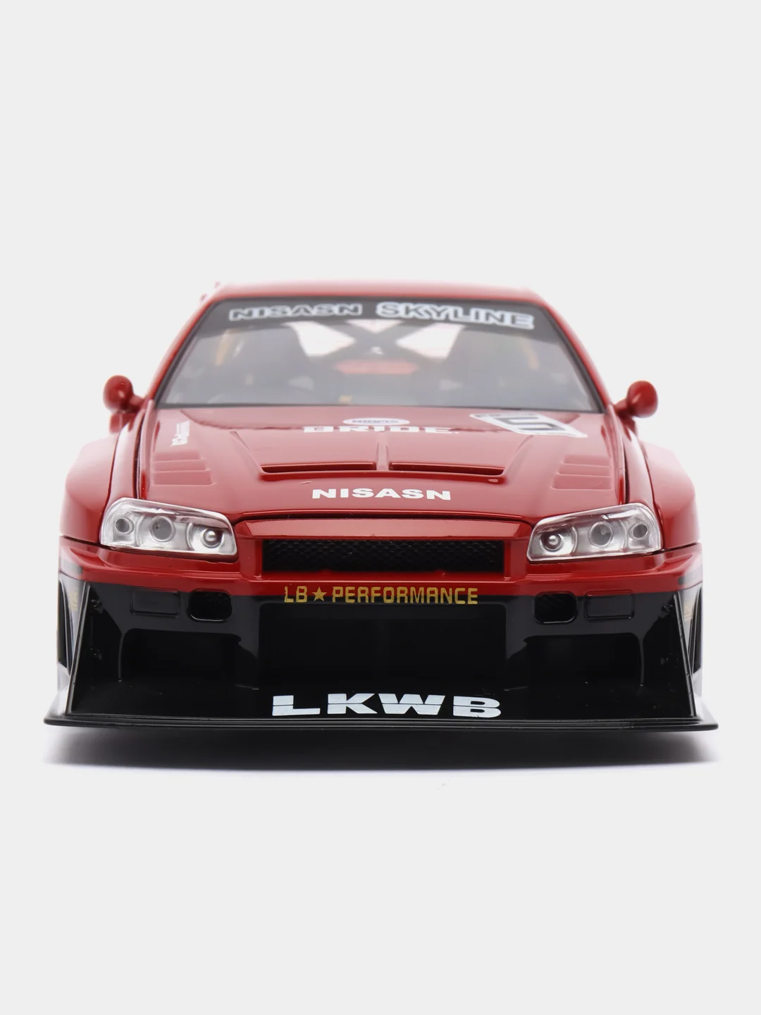 Красный масштабная металлическая модель авто 1:24 NISSAN Skyline GT-R R34 Sport