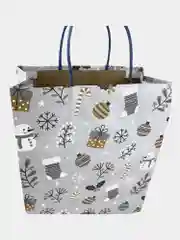 Пакеты новогодние подарочные мужчине, женщине, набор 4 штуки 26x32x13 см Золотая Сказка