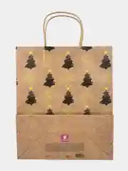 Пакеты новогодние подарочные мужчине, женщине, набор 4 штуки 26x32x13 см Золотая Сказка