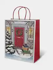 Пакеты новогодние подарочные мужчине, женщине, набор 10 штуки 26x32x13 см Золотая Сказка