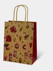 Пакеты новогодние подарочные мужчине, женщине, набор 10 штуки 18x10x23 см Золотая Сказка
