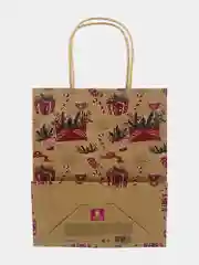 Пакеты новогодние подарочные мужчине, женщине, набор 10 штуки 18x10x23 см Золотая Сказка