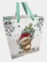 Пакеты новогодние подарочные мужчине, женщине, набор 4 штуки 26x32x13 см Золотая Сказка