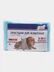 Пеленка впитывающая для животных Nappy, одноразовая, с суперабсорбентом, 60 х 60 см, 65 шт