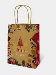 Пакеты новогодние подарочные мужчине, женщине, набор 10 штуки 18x10x23 см Золотая Сказка