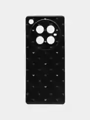Черный чехол на Infinix Zero 40 4G / Инфиникс Зеро 40 4G прозрачный, с принтом, защита камеры