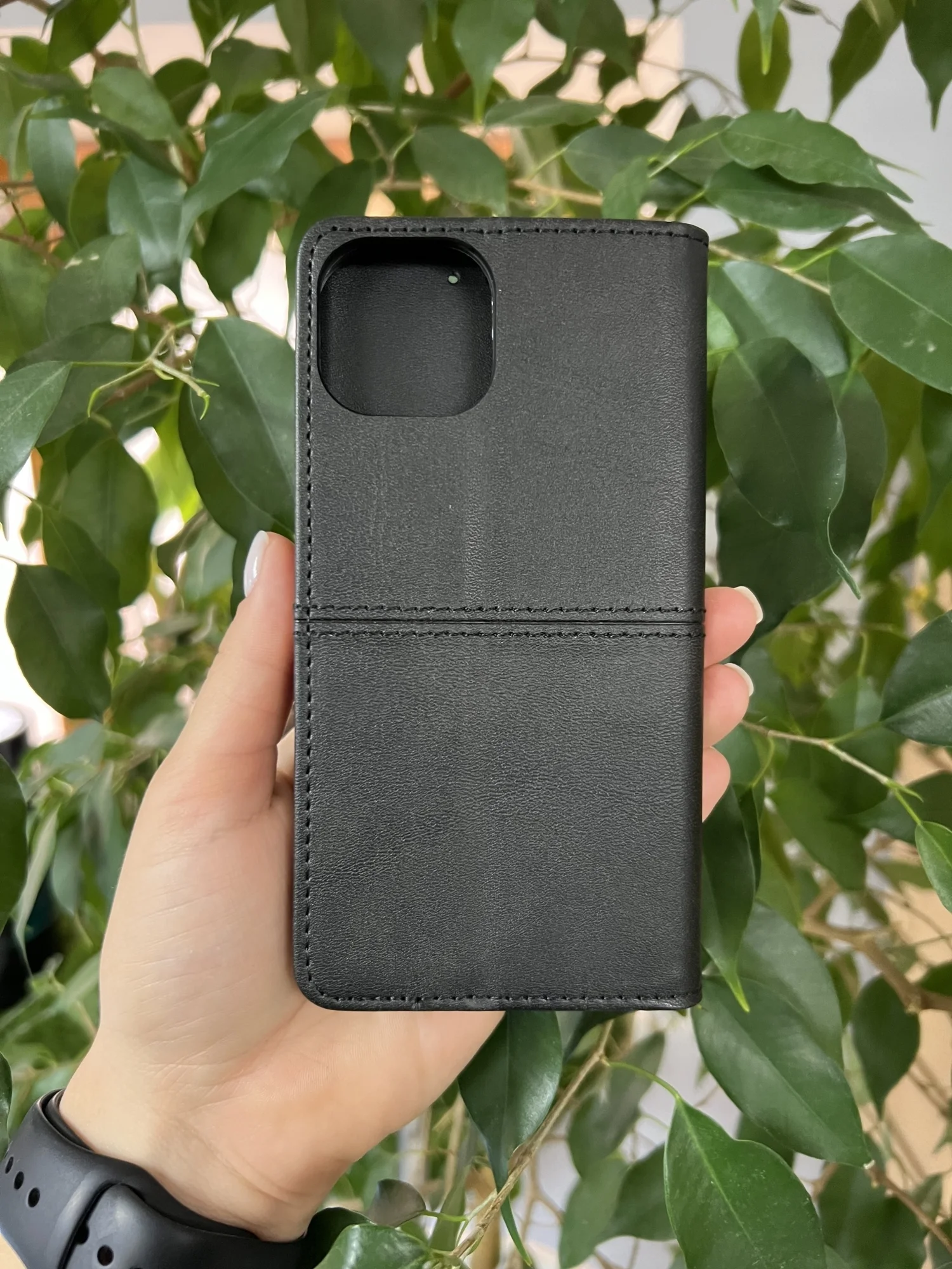 Черный чехол книжка elitcase для Apple iPhone 12 и 12 Pro / Айфон 12 и 12 Про