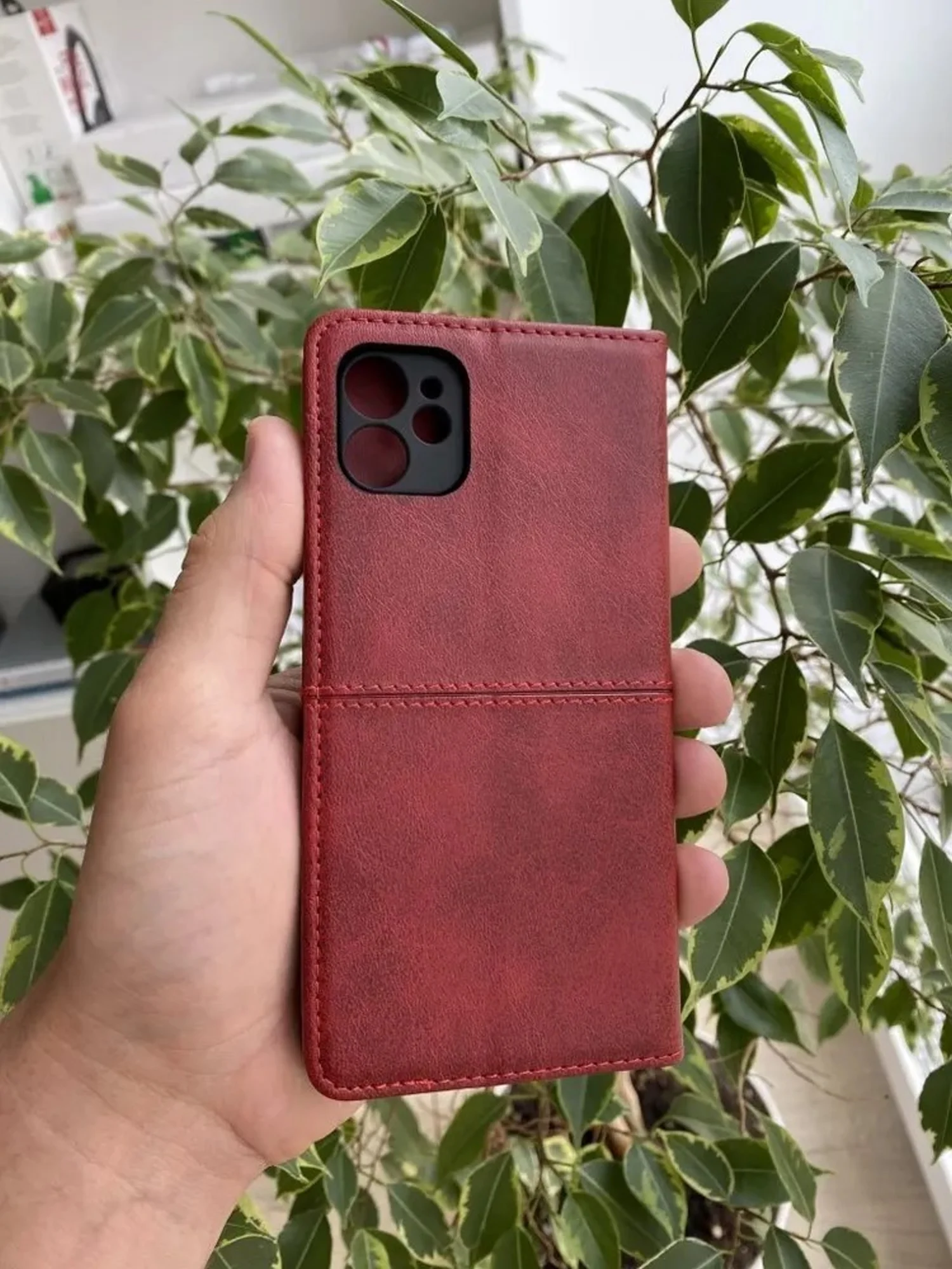 Красный чехол книжка elitcase для Apple iPhone 11 / Айфон 11