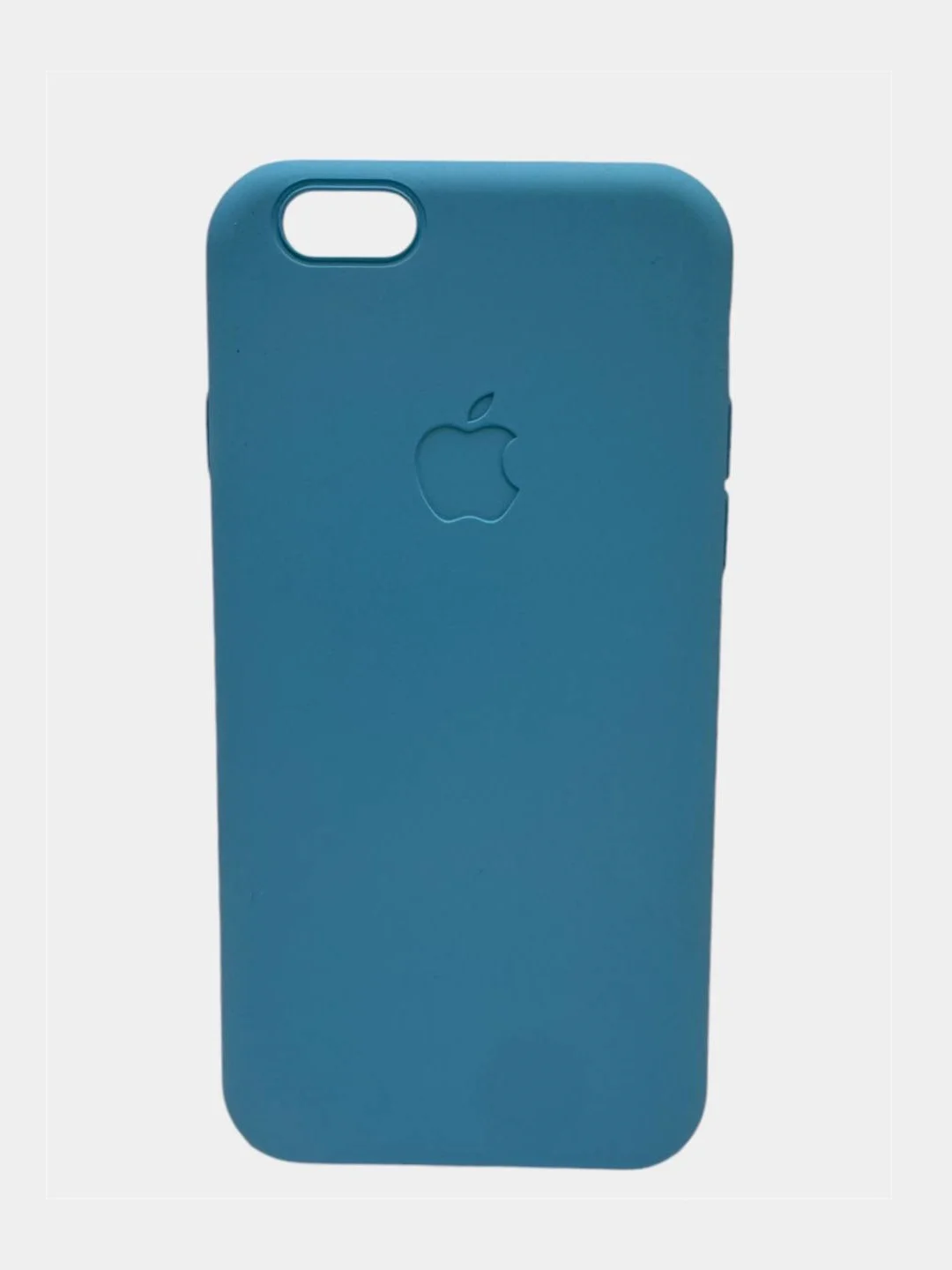 Голубой чехол Soft - Touch для iPhone 6 / 6S / 7 / 8