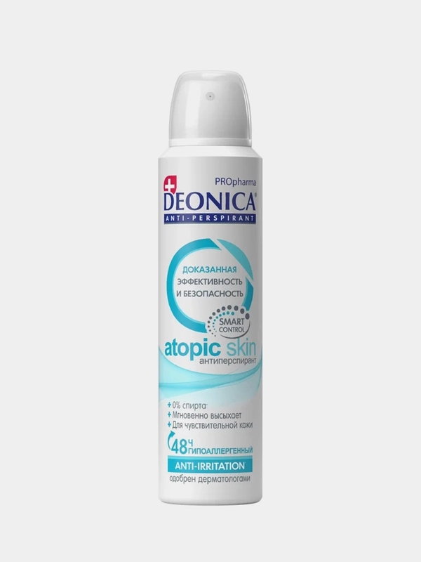 Антиперспирант женский DEONICA PROpharma ATOPIC SKIN, спрей, 150мл