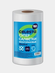 Супер-салфетки CELESTA, многоразовые, в рулоне, 25*23 см, 150 штук