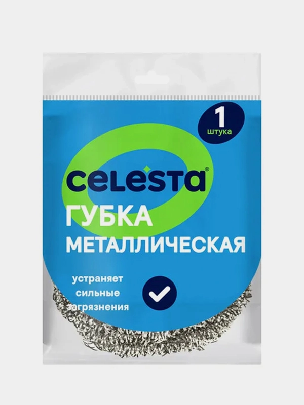 Губка металлическая CELESTA, 1 штука