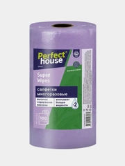 Салфетки в рулоне PERFECT HOUSE Super Wipes, 100 штук