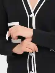 Разноцветный женский базовый кардиган