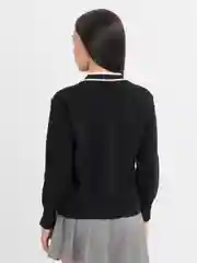 Разноцветный женский базовый кардиган