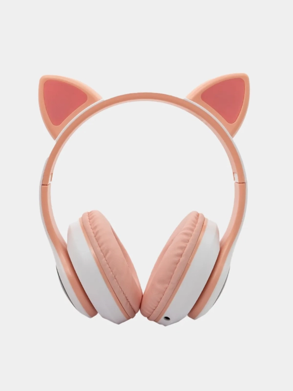 Беспроводные светящиеся Bluetooth-наушники с ушками CAT