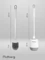 Ершик для унитаза Ridberg Toilet Brush, с подставкой и антибактериальным дном