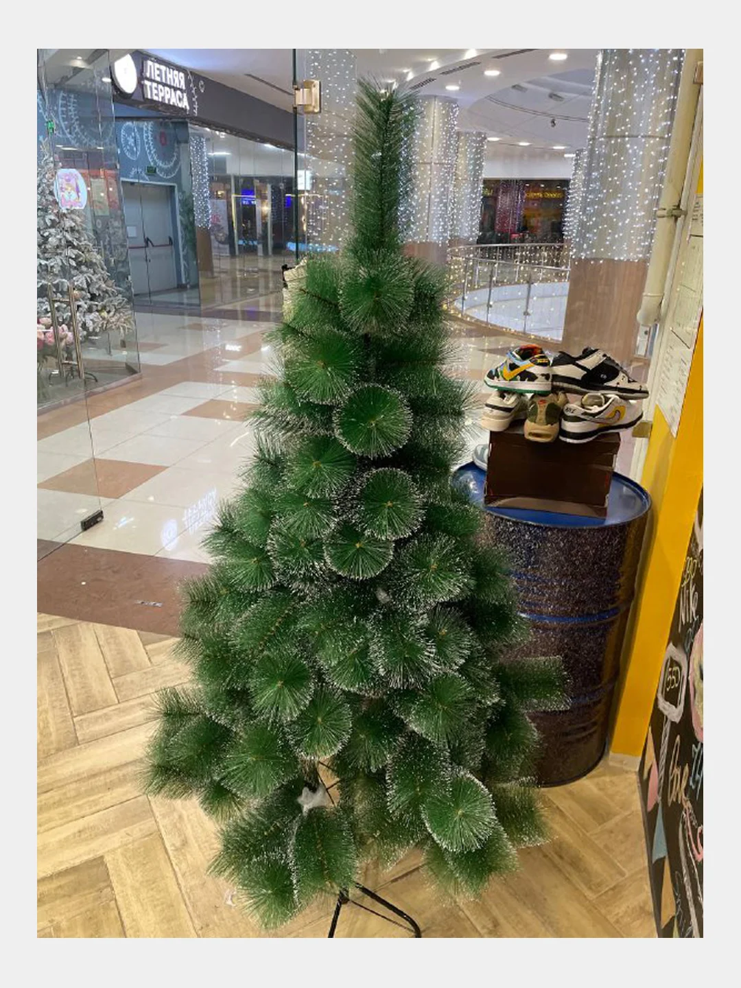 Зеленый елка искусственая, разборная сосна