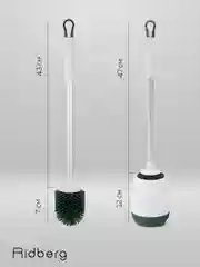 Ершик для унитаза Ridberg Toilet Brush, с подставкой и антибактериальным дном