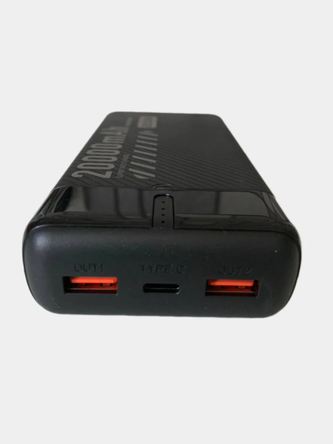 Power Bank 20000 мАч, быстрая зарядка, 22.5W, 2 USB разъема для зарядки + Type-C