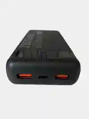 Power Bank 20000 мАч, быстрая зарядка, 22.5W, 2 USB разъема для зарядки + Type-C