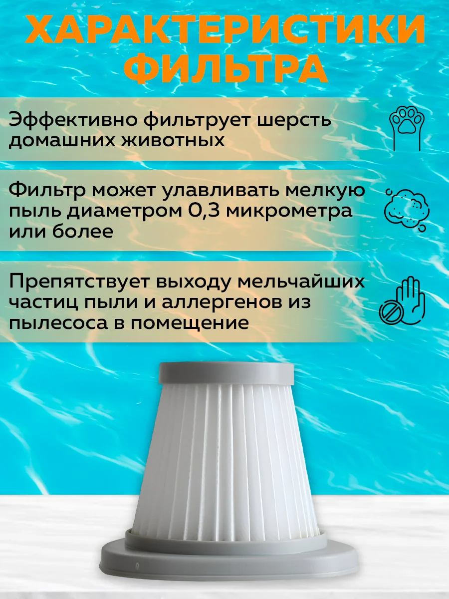 Фильтр для пылесоса Deerma DX115/DX118 (White)