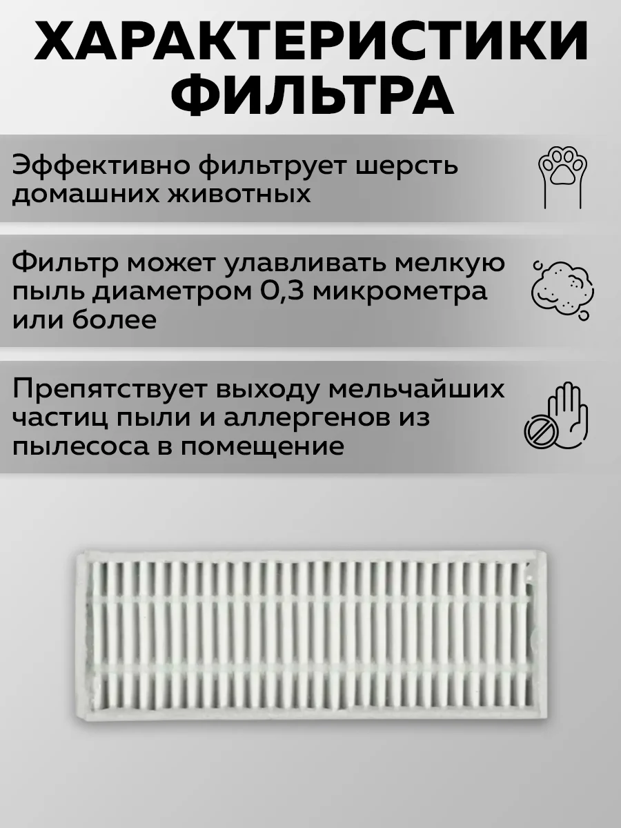 Hepa-фильтр Enchen для пылесоса R1-H (White)